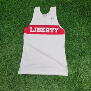 Vintage 90s Champion Liberty Jersey Tank-Top XS 16x27 White